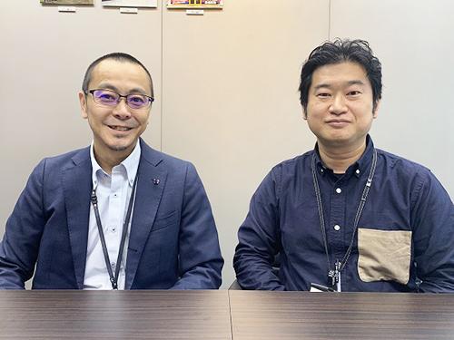 マーケティング部・山内章弘部長（写真左）と営業部・ＥＣ課久保田将大課長代理